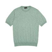 Green Knitted Cashmere blend T-Shirt