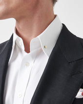 Pin Collar Shirt With Button Cuffs