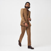 Gold Herringbone Suit