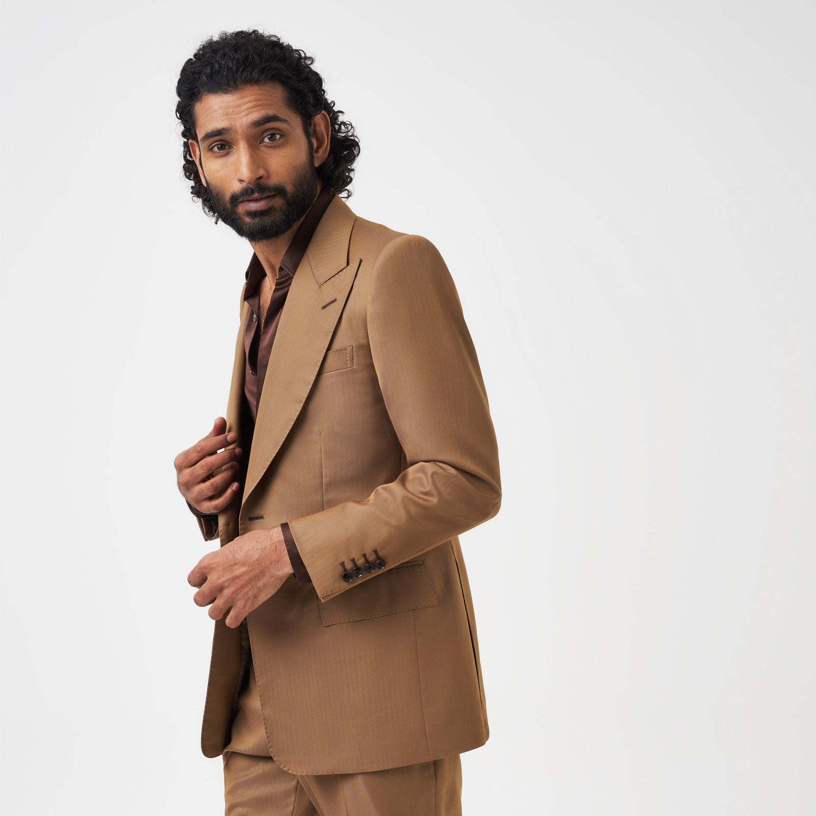 Gold Herringbone Jacket