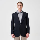 Midnight Twill Unstructured Jacket