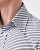 Bengal Stripe Pin Collar Shirt