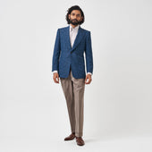 Turquoise Hopsack Jacket