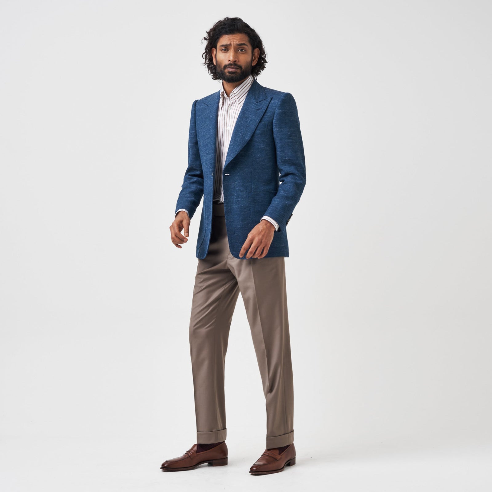 Turquoise Hopsack Jacket