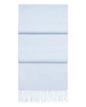 Unisex Woven Cashmere Scarf Cornflower Blue