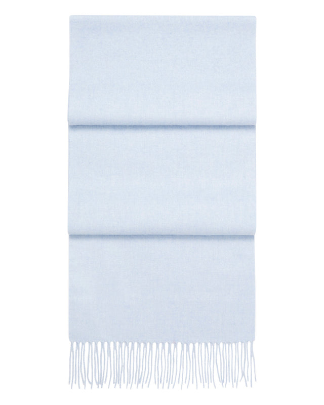 Unisex Woven Cashmere Scarf Cornflower Blue