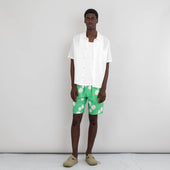Assembly Short Green Dot Print