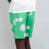Assembly Short Green Dot Print