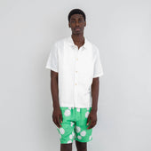 Assembly Short Green Dot Print