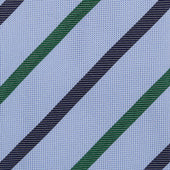 Green And Navy Reppe Stripe Tie