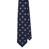 Navy with Gold Mandala Tie