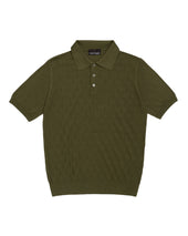 Khaki Lattice Polo