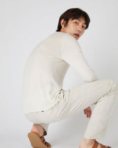 Men S Covent Fine Gauge Cashmere Round Neck Jumper New White