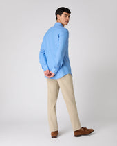 Men's Cannes Linen Shirt Blue