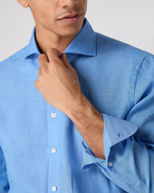 Men's Cannes Linen Shirt Blue