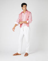 Men S Cannes Linen Shirt Pink