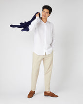 Men's Cannes Linen Shirt White