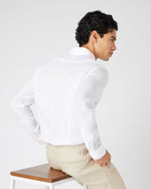 Men's Cannes Linen Shirt White