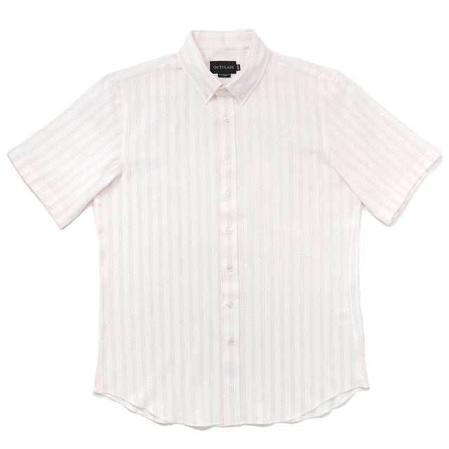 Salmon Stripe S/S Classic Shirt