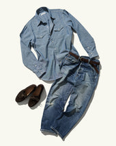 Roper Shirt In Light Chambray