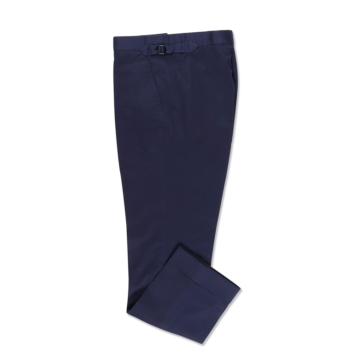 Flat Front Trouser In Stretch Cotton
