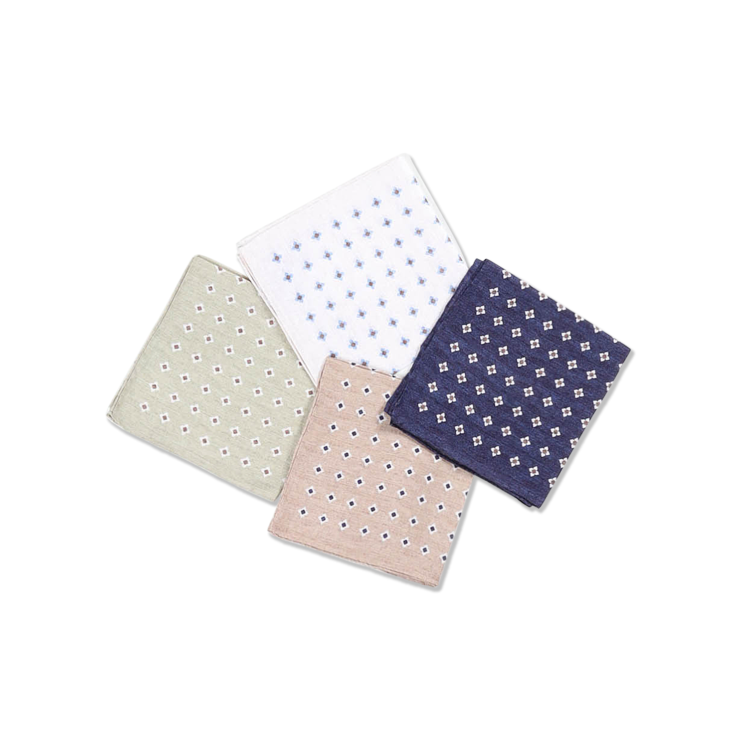 Pocket Square In Printed Linen