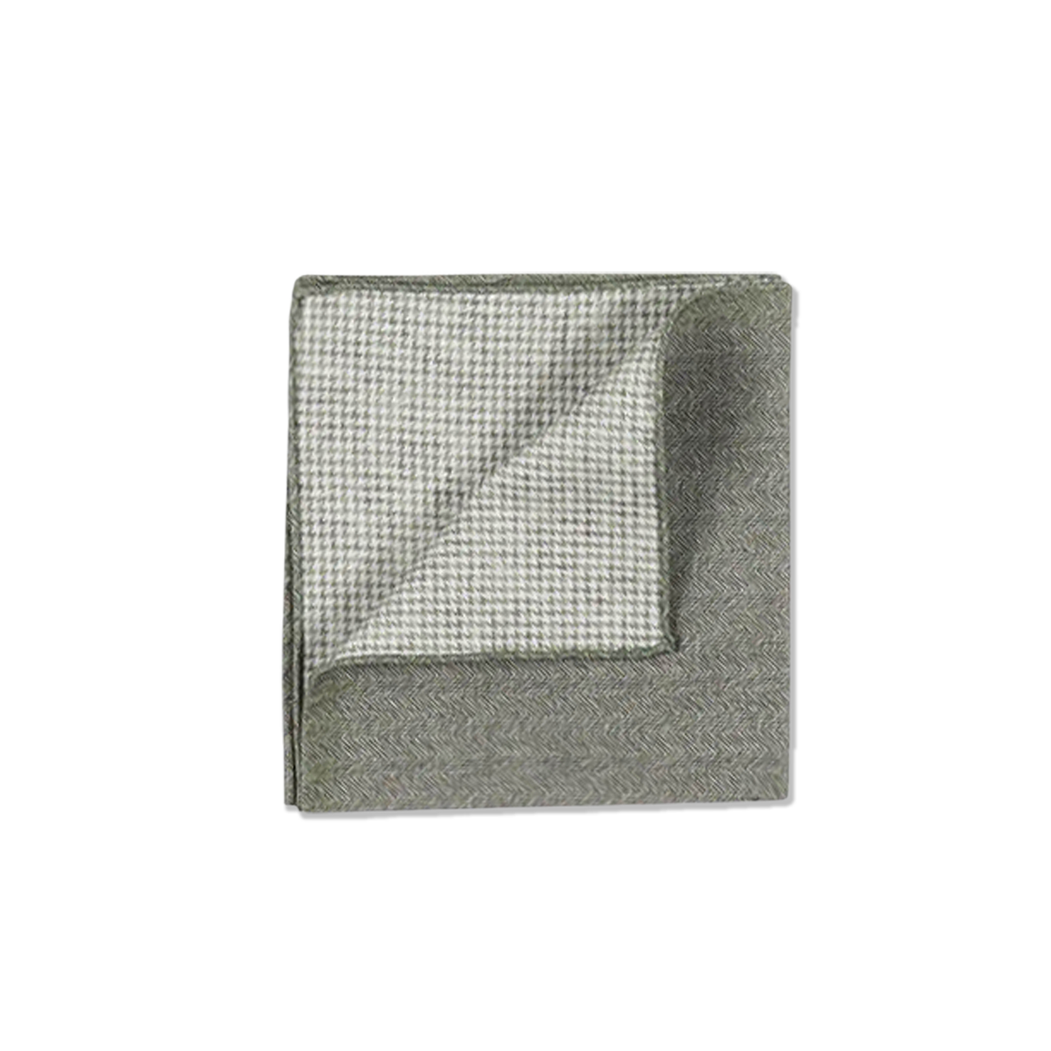 Green Double Sided Cotton Pocket Square