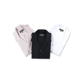 Riviera Collar Safari Shirt In Linen