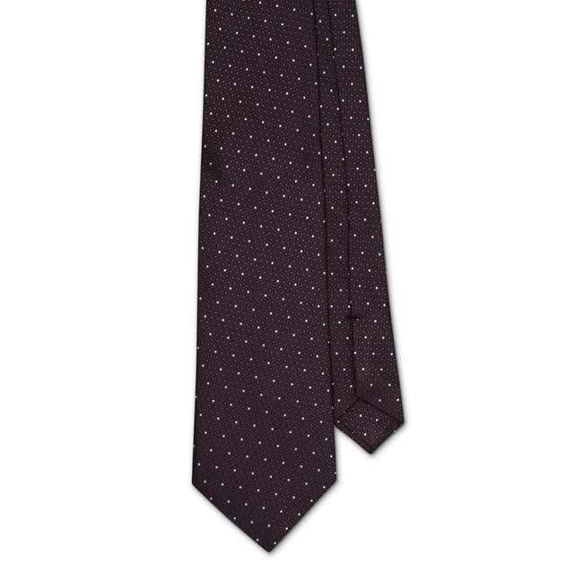 Bronze and Navy Honeycomb Tie