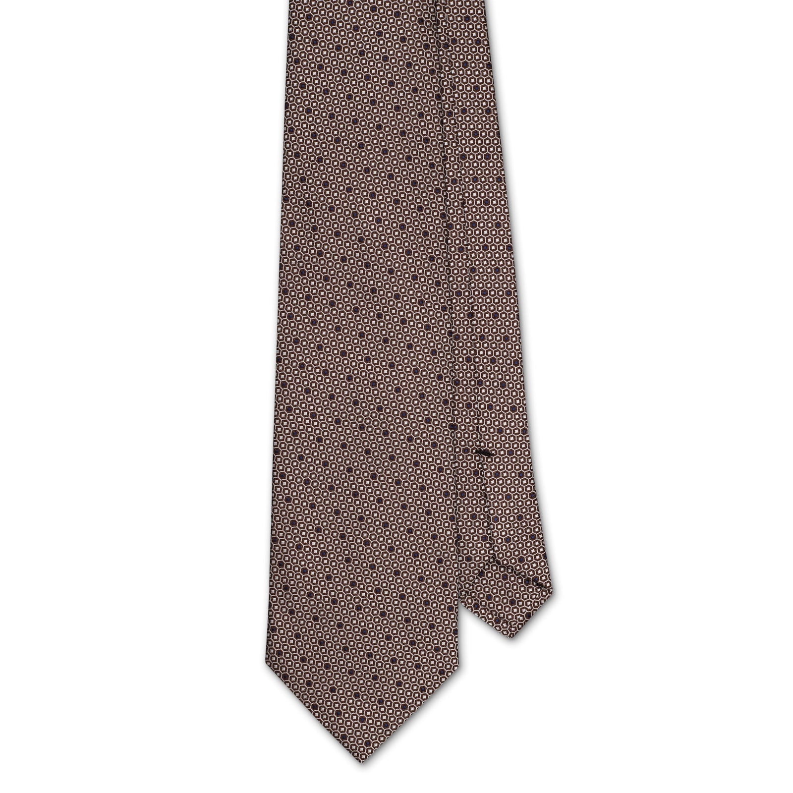 And Brown Honeycomb Tie