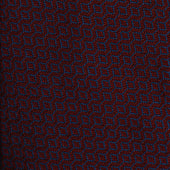 Red And Navy Diamond Chain Tie
