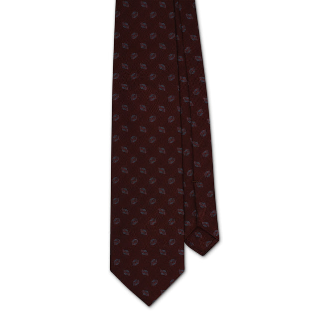 Burgundy Deco Icon Tie