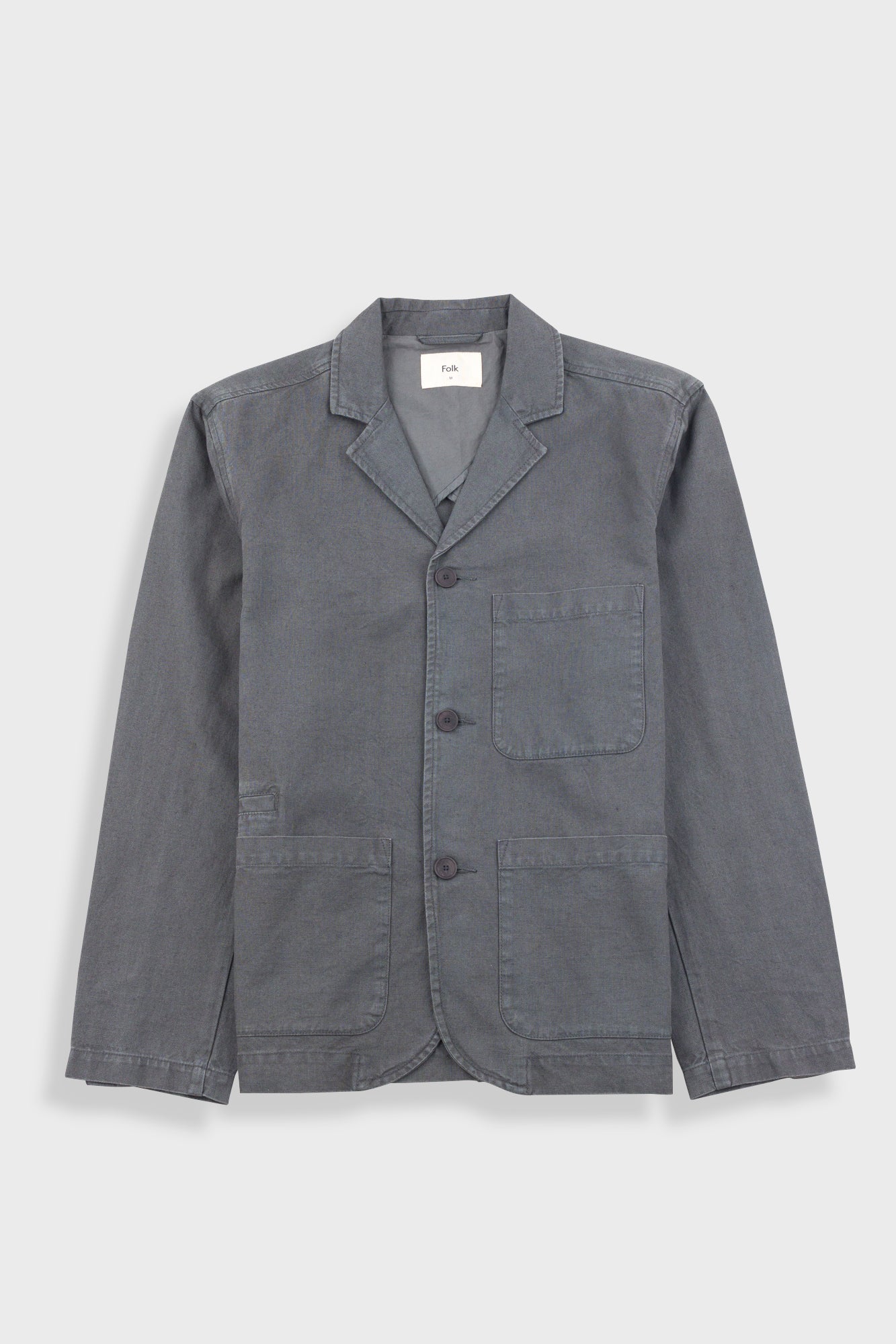 Wide Fit Blazer Hemp Canvas