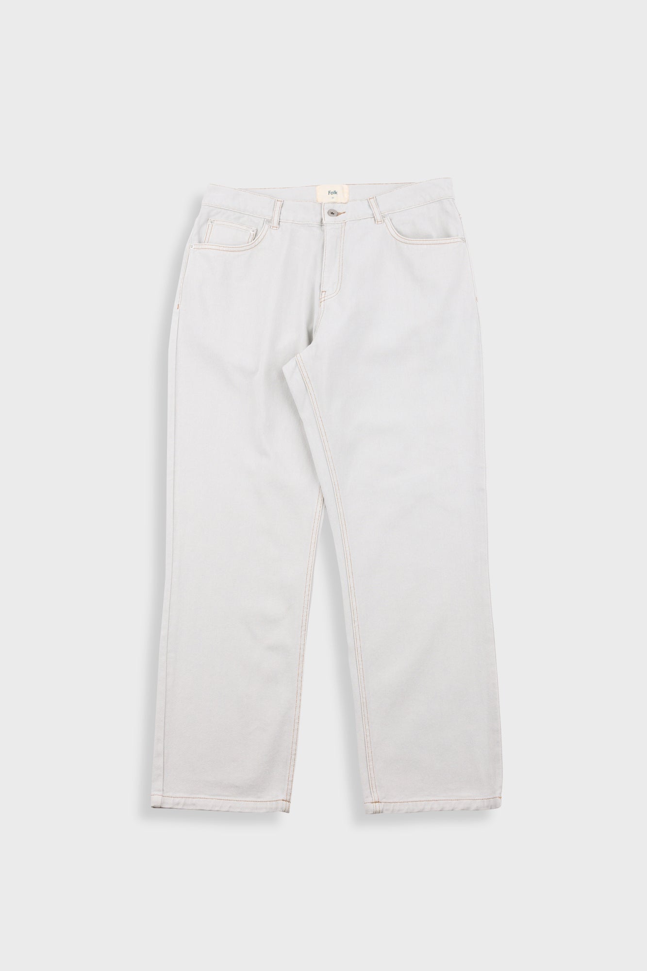 5 Pocket Trouser Soft Grey Denim