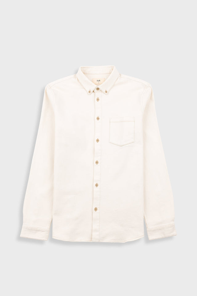 Relaxed Fit Shirt - White Denim