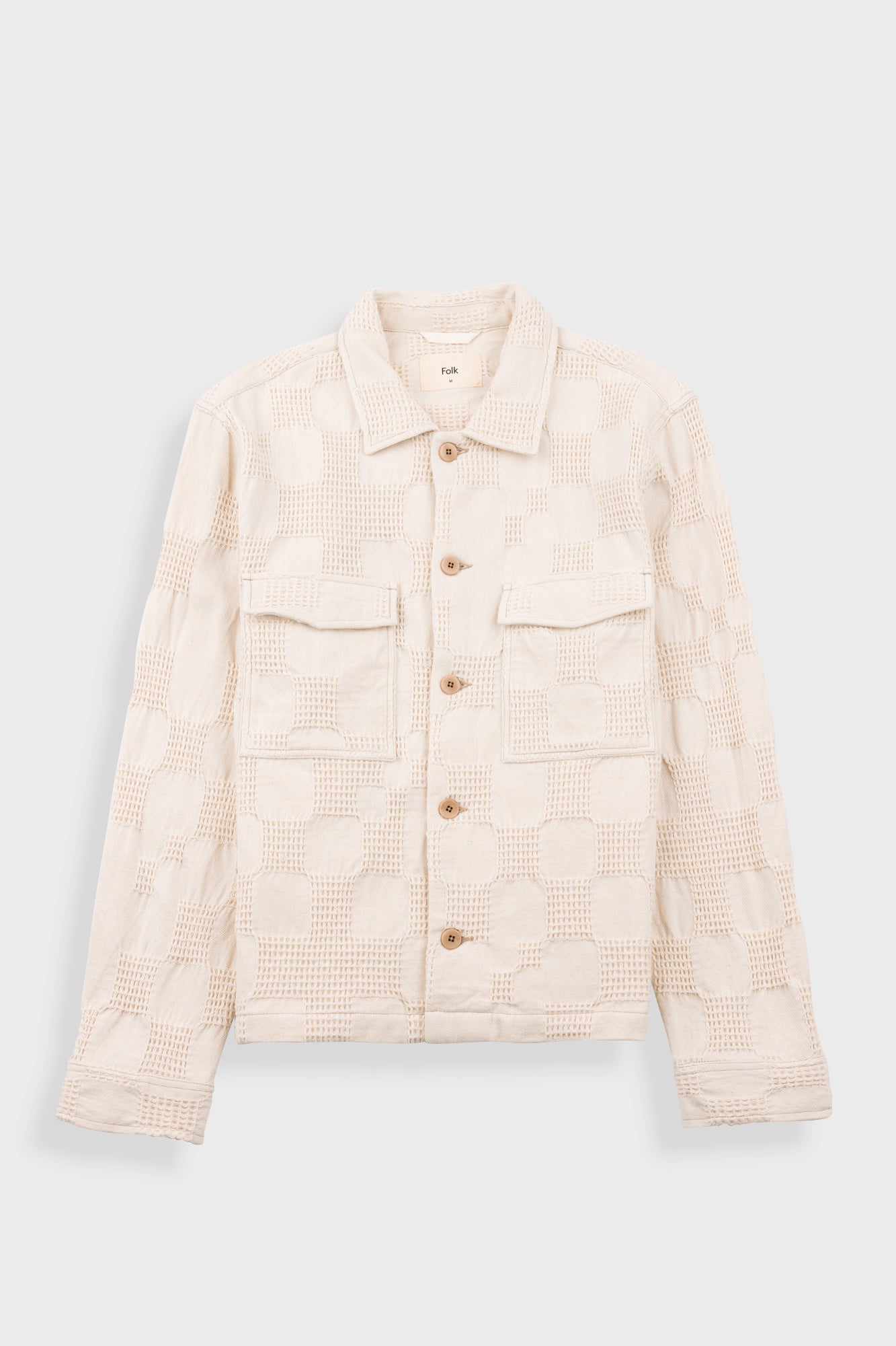 Zaki Jacket Waffle Check