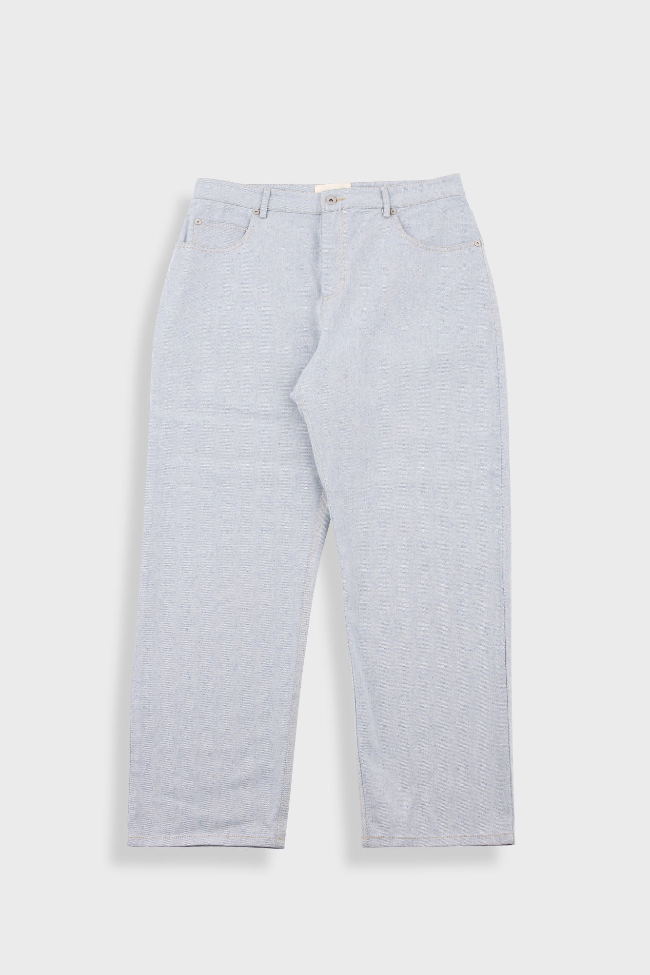 Barrel Leg Trouser Ice Twill Denim