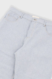 Barrel Leg Trouser Ice Twill Denim