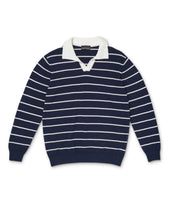 Navy Stripe Polo