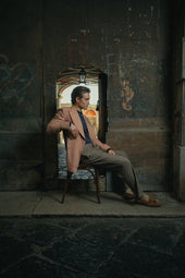 Stefano Blazer In Linen Wool Blend