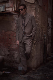 Ennio Shirt In Merino Wool Grisaille