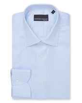 Blue Micro Stripe Silk Blend Shirt
