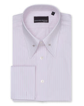 Pink Stripe Pin Collar Shirt
