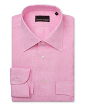 Pink Linen Relaxed Fit Shirt