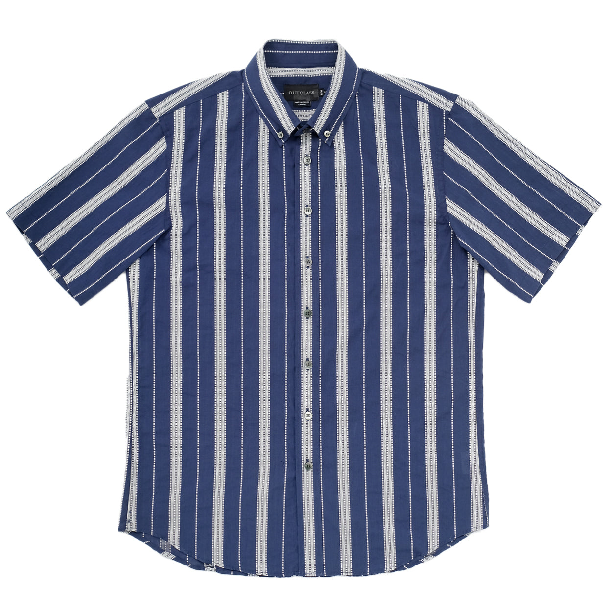 Jacquard Stripe S S Classic Shirt