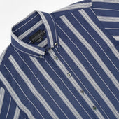 Jacquard Stripe S S Classic Shirt
