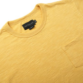 Turmeric Slub S S Pocket T Shirt