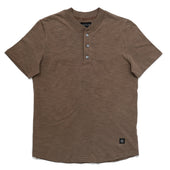 Mocha Slub S/S Henley
