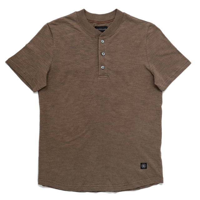 Mocha Slub S/S Henley
