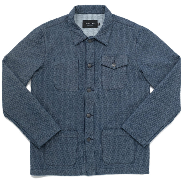 Quilted Chambray Chore Coat